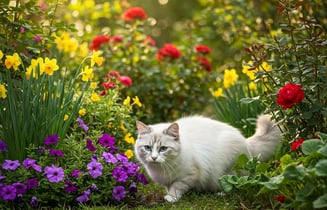 chat qui attaque une souris