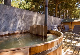 cabaña en pichilemu con tinaja