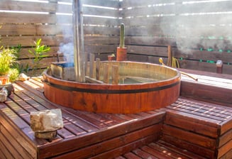 cabañas con tinajas en pichilemu