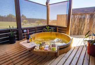 Cabaña en pichilemu con tinaja