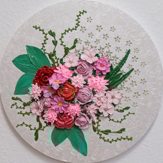 painting of a bouquet of flowers