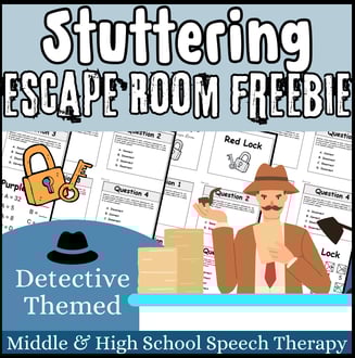 speech therapy escape room game for older students
