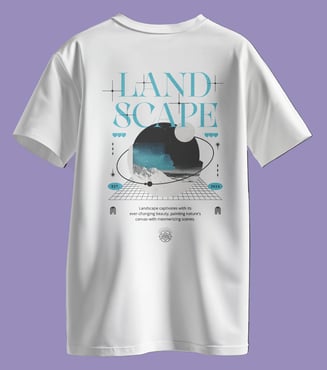 a white t - shirt with a black cat on it