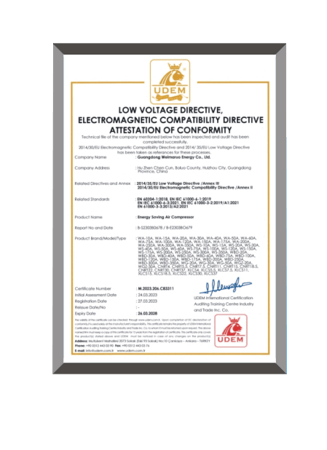  certifications WEMANO