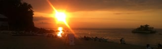 Sunset in the Philippines, learning new cultures