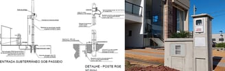 Pedestal Padrão subterraneo com caixa corsan ideal para condominio
