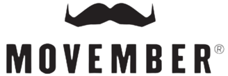 Movember logo, men's health awareness, prostate cancer, mental health, and fundraising