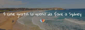 Panoramica di Bondi Beach dall'alto, una delle 5 cose da fare gratis a Sydney