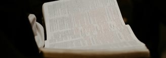 holding a bible