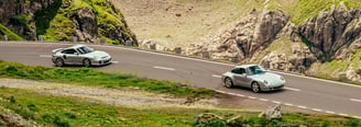Porsche drivers on a tour