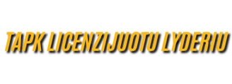 tapk licenzijuotu lyderiu