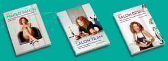 The Naked Salon, Your Salon Retail, Your Salon Team, Books, typesetting by Michelle Pirovich, Squeezebox