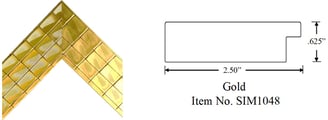Golden Picture Frame Item No. SIM1048