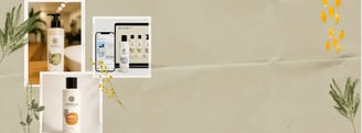 Cabecera del proyecto Lenixelle Hair Care con texto descriptivo sobre fondo editorial neutro.