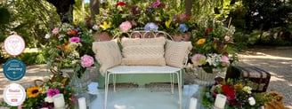 Example of a wedding setting in a stunning monastery venue