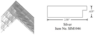 Silver Picture Frame Item No. SIM1046