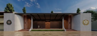 Blue Print Of Open air theater proposed to be built with the help of donors & in collaboration with