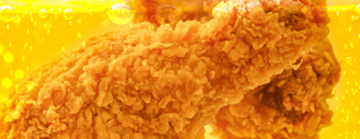 Deep fried food retains it's crispy texture and golden colour for longer