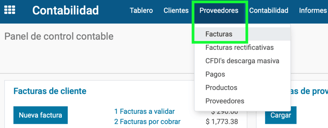 facturas de proveedor