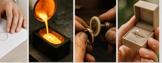 diseño fundición pulido oro