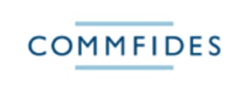 a logo for the commfides Norge AS