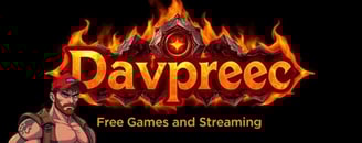 a man in a red hat says Davpreec: free games and streaming