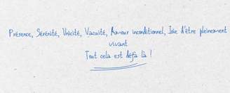 Koan tout est déjà là - arrêter de chercher à l'extérieur ce qui est à l'intérieur.