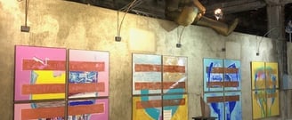 Flash for empathy - Acrylic on canvas framed in steel by Andrea M. Weiß