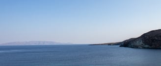 Seascape view from the Kythnos island