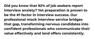 data to prove mock interviews help candidates