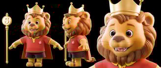 mascote 3D e personagem 3D