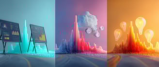 Picture of three distinct areas of a data career, analyst, engineer and scientist