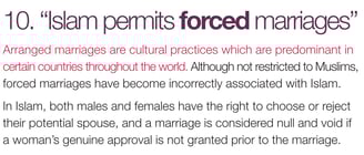 Islam permits forced marriages 