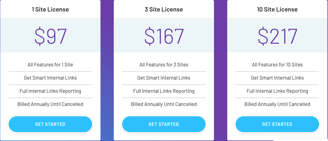 a pricing sheet with pricing tags for a business