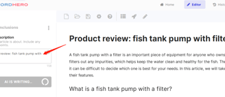 product review - blog conclusion input