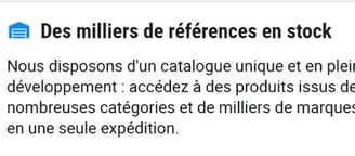 Vente en gros B2B