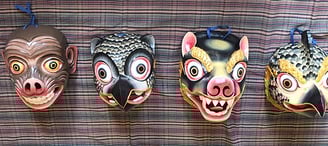 Traditional mask - Bhutan tour package