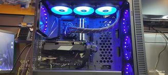 leds azules ordenador