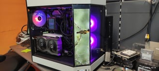 equipo ordenador con 3D