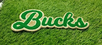 Custom Chenille Patches Glitter Bakcground