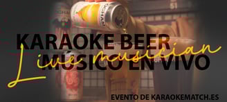 Karaoke Beer en Barcelona y Músico en vivo: a person pouring a drink into a glass of beer