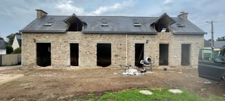 Etat actuel de la bâtisse après curage
