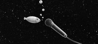 poisson micro fond noir