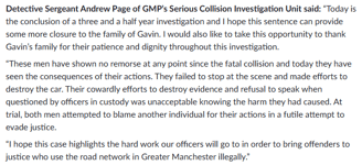 GMP Statement from Serious Collision Investigation Unit