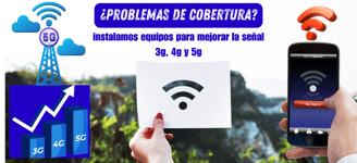 problemas de cobertura, instalacion amplificador señal gsm, 3g, 4g y 5g