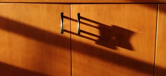 a wooden cabinet