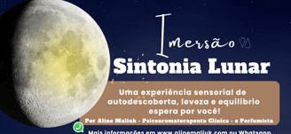 Botão com lua cheia amarelada e link Incrição para participar da Imersão Sintonia Lunar de Aline Mal