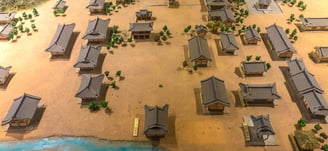 Architectural maquette of the Gangwon Gamyeong area