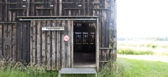 Entrance to the bird observatory