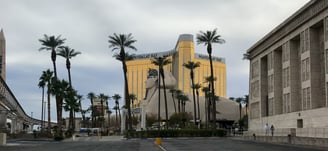 View of Luxor and Mandalay Bay